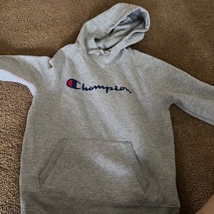 Grey champion hoodie